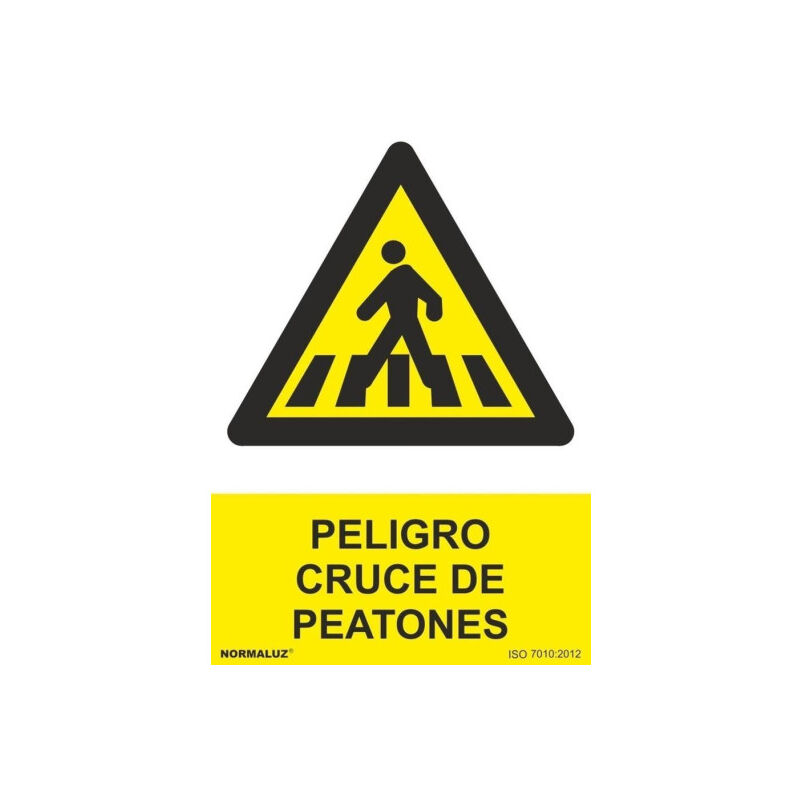 Señal Peligro Cruce de Peatones Con Tintas UV | ALUMINIO 0'5 mm - 300 x 400 mm
Señal Peligro Cruce de Peatones Con Tintas UV | ALUMINIO 0'5 mm - 300 x 400 mm