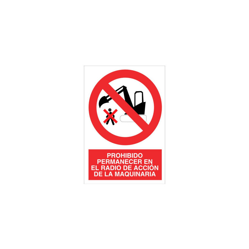 Señal prohibido pictograma y texto - Permanecer en el radio de acción | 420X297 - POLIESTIRENO
Señal prohibido pictograma y texto - Permanecer en el radio de acción | 420X297 - POLIESTIRENO