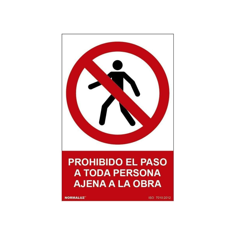 Señal Prohibido El Paso A Toda Persona Ajena A La Obra Con Tintas UV | 200 x 300 mm - ADHESIVOS DE VINILO
Señal Prohibido El Paso A Toda Persona Ajena A La Obra Con Tintas UV | 200 x 300 mm - ADHESIVOS DE VINILO