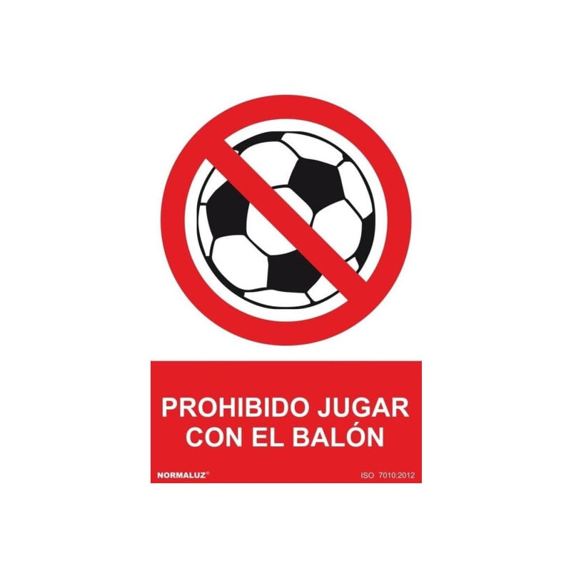 Señal Prohibido Jugar Con El Balón Con Tintas UV | 300 x 400 mm - PVC GLASSPACK 0'7 mm
Señal Prohibido Jugar Con El Balón Con Tintas UV | 300 x 400 mm - PVC GLASSPACK 0'7 mm