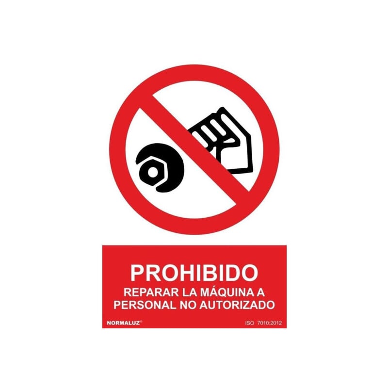 Señal Prohibido Reparar La Máquina A Personal No Autorizado, Tintas UV | ADHESIVOS DE VINILO - 150 x 200 mm
Señal Prohibido Reparar La Máquina A Personal No Autorizado, Tintas UV | ADHESIVOS DE VINILO - 150 x 200 mm