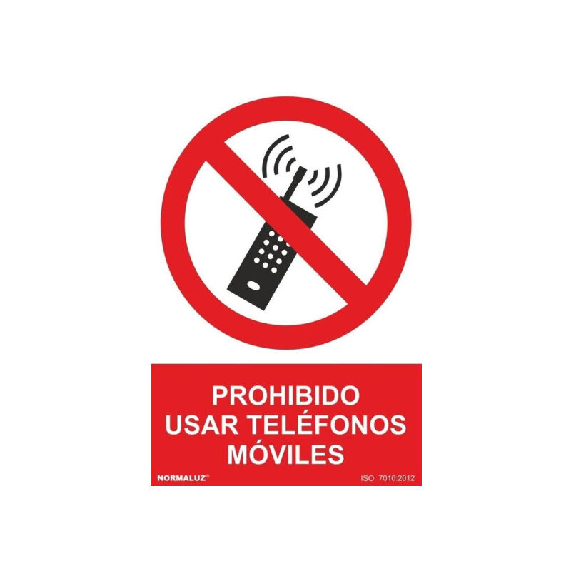 Señal Prohibido Usar Teléfonos Móviles Con Tintas UV | 210 x 300 mm - ALUMINIO 0'5 mm
Señal Prohibido Usar Teléfonos Móviles Con Tintas UV | 210 x 300 mm - ALUMINIO 0'5 mm