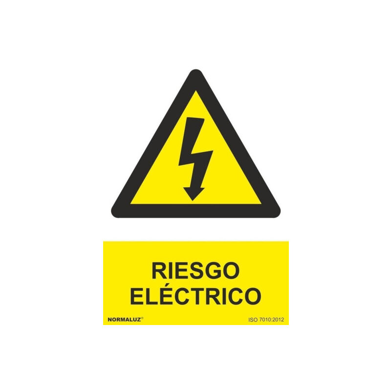 Señal riesgo eléctrico - Señal Eléctrica Triángulo Rayo con texto | ALUMINIO 0'5 mm - 300 x 400 mm
Señal riesgo eléctrico - Señal Eléctrica Triángulo Rayo con texto | ALUMINIO 0'5 mm - 300 x 400 mm