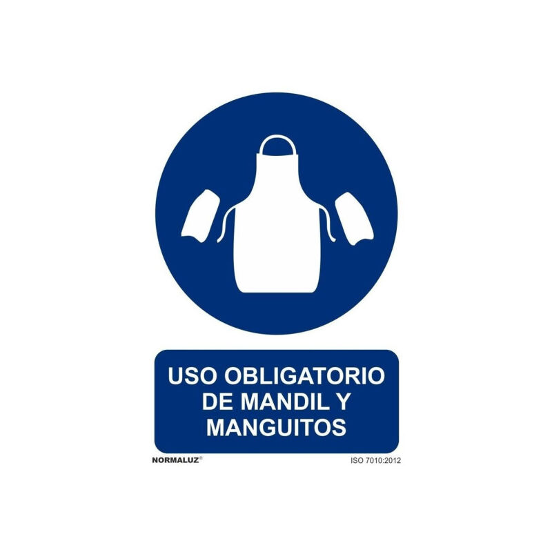 Señal Uso Obligatorio de Mandil Y Manguitos Con Tintas UV | 200 x 300 mm - ADHESIVOS DE VINILO
Señal Uso Obligatorio de Mandil Y Manguitos Con Tintas UV | 200 x 300 mm - ADHESIVOS DE VINILO