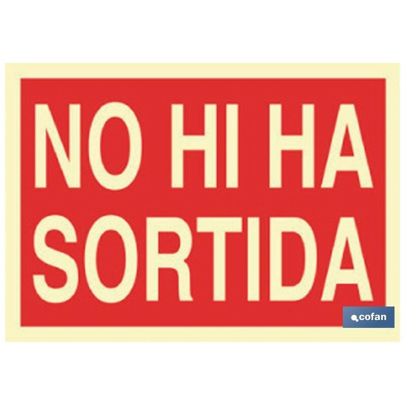 SeÑal luminiscente 297x210mm