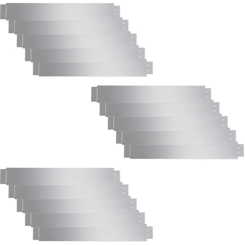 vidaXL Paneles Divisorios Flexibles Acero Galvanizado 100x14 cm 15 Unidades - Plateado
vidaXL Paneles Divisorios Flexibles Acero Galvanizado 100x14 cm 15 Unidades - Plateado