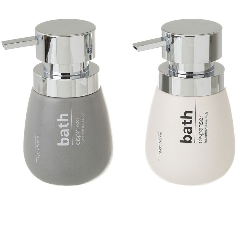 Lolahome - Set de 2 dispensadores de baño de cerámica en blanco y grisde 11x8x14 cm
Lolahome - Set de 2 dispensadores de baño de cerámica en blanco y grisde 11x8x14 cm