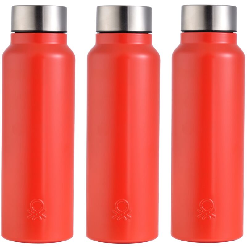 Set de 3 unidades de botella de agua 750ml acero inoxidable rojo mate Casa Benetton
Set de 3 unidades de botella de agua 750ml acero inoxidable rojo mate Casa Benetton