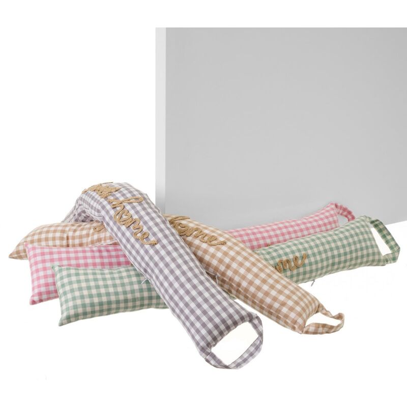 Set de 4 topes de puerta protege viento de tela vichy y gravilla multicolor de 83x15x7 cm
Set de 4 topes de puerta protege viento de tela vichy y gravilla multicolor de 83x15x7 cm