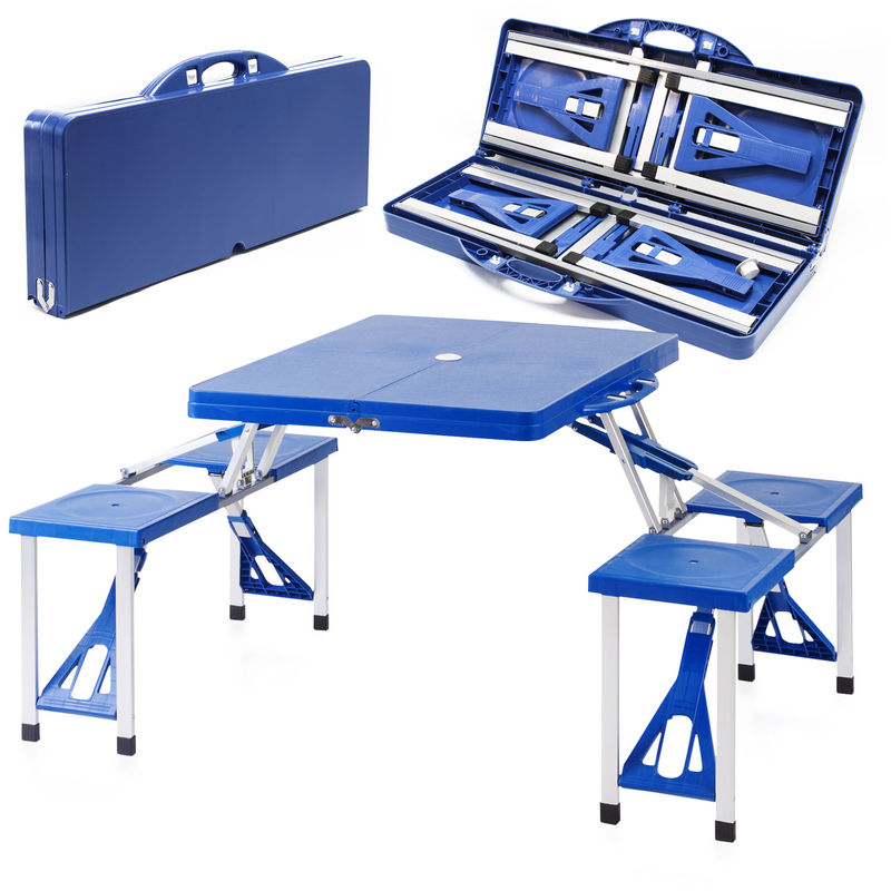 Set de camping plegable Mesa y 4 asientos en una pieza Outdoor Picnic Acampada Vacaciones Excursión
Set de camping plegable Mesa y 4 asientos en una pieza Outdoor Picnic Acampada Vacaciones Excursión
