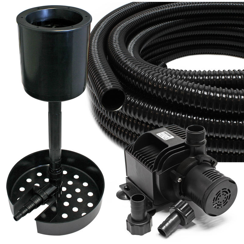 Sunsun - Set de desnatador con bomba para estanque 60m² 100000l colector de hojas 5m de manguera
Sunsun - Set de desnatador con bomba para estanque 60m² 100000l colector de hojas 5m de manguera