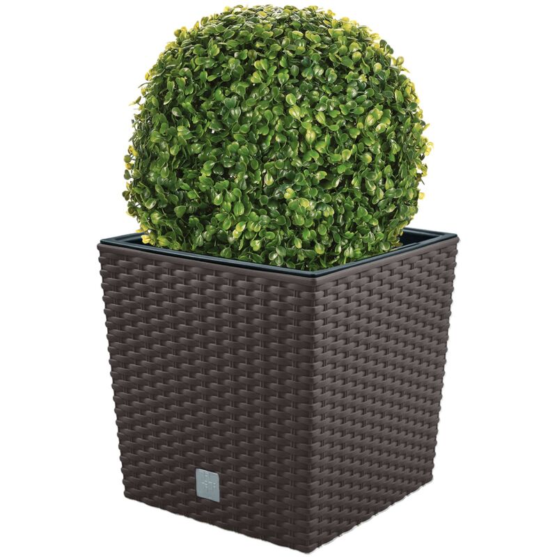 Wellhome - Set de Maceta Rato 32 litros con cubilete para plantar en color chocolate 33 x 33 x 33 cm + Bola de boj diámetro 27 cm
Wellhome - Set de Maceta Rato 32 litros con cubilete para plantar en color chocolate 33 x 33 x 33 cm + Bola de boj diámetro 27 cm