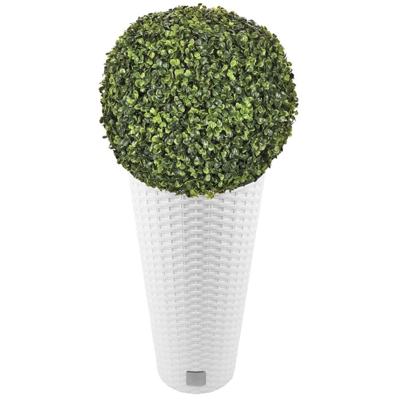 Wellhome - Set de Maceta Rato de 27 litros con inserto 30 x 30 x 57,2 cm en color blanco + Bola de boj diámetro 36 cm
Wellhome - Set de Maceta Rato de 27 litros con inserto 30 x 30 x 57,2 cm en color blanco + Bola de boj diámetro 36 cm