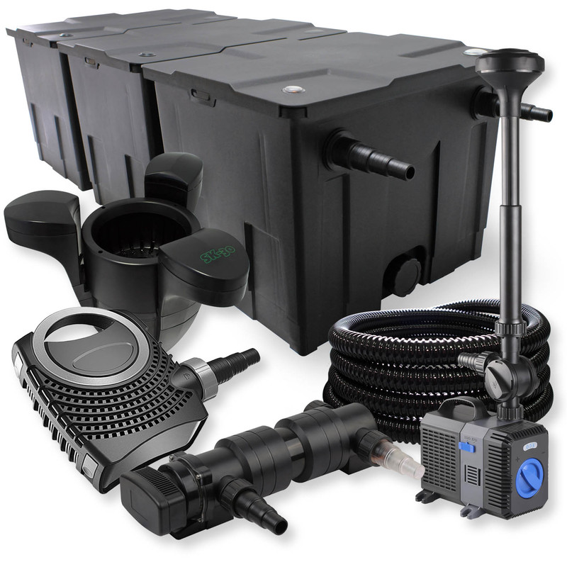 Wiltec - SunSun 3-Cámaras Filtro 90000l Clarificador UVC 18W Bomba fuentes Tubo Skimmer Jardín Koi
Wiltec - SunSun 3-Cámaras Filtro 90000l Clarificador UVC 18W Bomba fuentes Tubo Skimmer Jardín Koi
