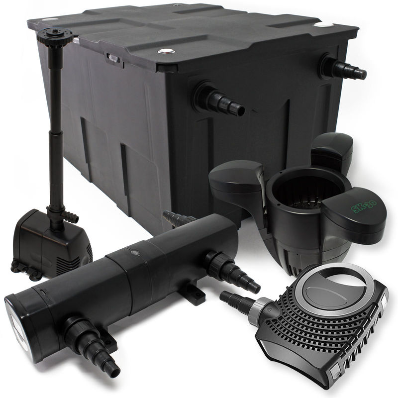 Wiltec - Set Filtro estanque 60000l supereco 80W Bomba 18W UVC clarificador Bomba fuente Skimmer jardin
Wiltec - Set Filtro estanque 60000l supereco 80W Bomba 18W UVC clarificador Bomba fuente Skimmer jardin