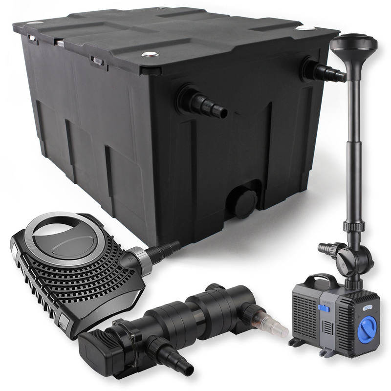 Wiltec - Set filtro estanques 60000l 18W UVC Clarificador NEO8000 70W Bomba Fuente
Wiltec - Set filtro estanques 60000l 18W UVC Clarificador NEO8000 70W Bomba Fuente