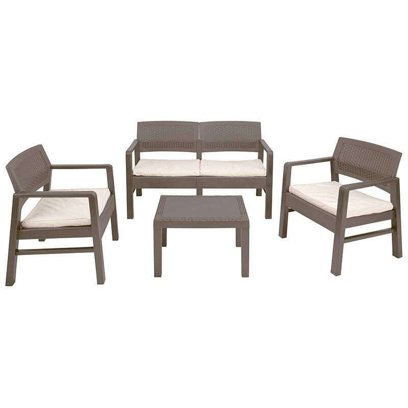 Conjunto de jardín Memphis 3 color Taupe: 2 butacas + 1 sofá de 2 plazas + 1 mesita auxiliar
Conjunto de jardín Memphis 3 color Taupe: 2 butacas + 1 sofá de 2 plazas + 1 mesita auxiliar