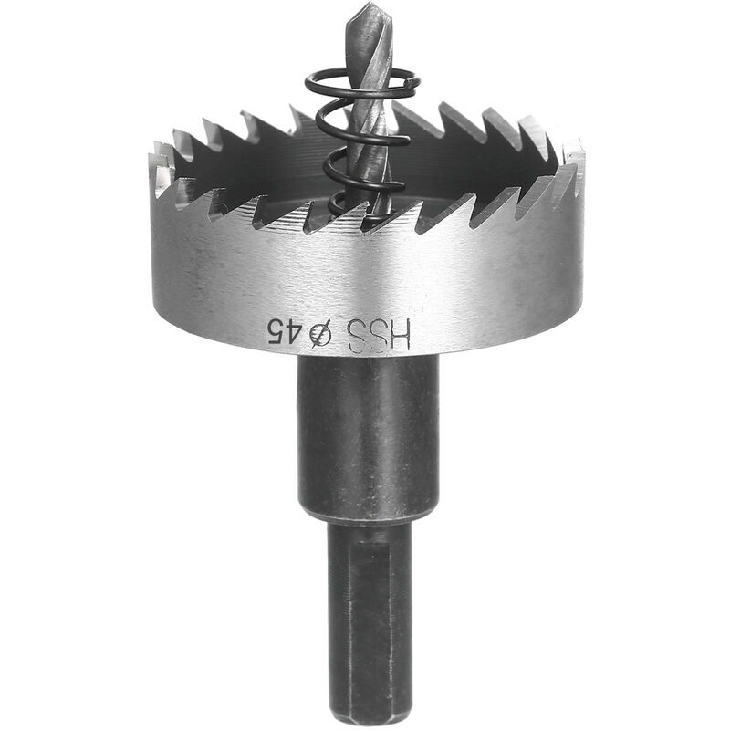 Sierra de corona de acero de alta velocidad, cortadora de corona de servicio pesado,4.5cm
Sierra de corona de acero de alta velocidad, cortadora de corona de servicio pesado,4.5cm