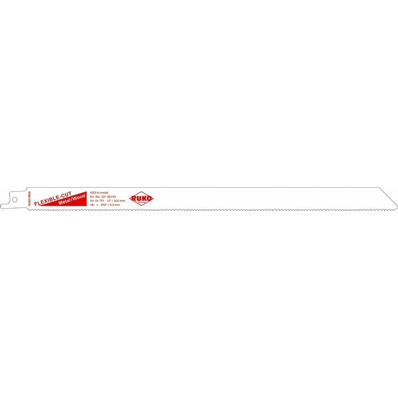33189105 - PACK DE 5 SIERRAS DE SABLE ACERO DE CORTE ULTRA RÁPIDO (BOSCH S 1222 VF) LARGO 300 MM, PASO 2,5 MM - Ruko
33189105 - PACK DE 5 SIERRAS DE SABLE ACERO DE CORTE ULTRA RÁPIDO (BOSCH S 1222 VF) LARGO 300 MM, PASO 2,5 MM - Ruko