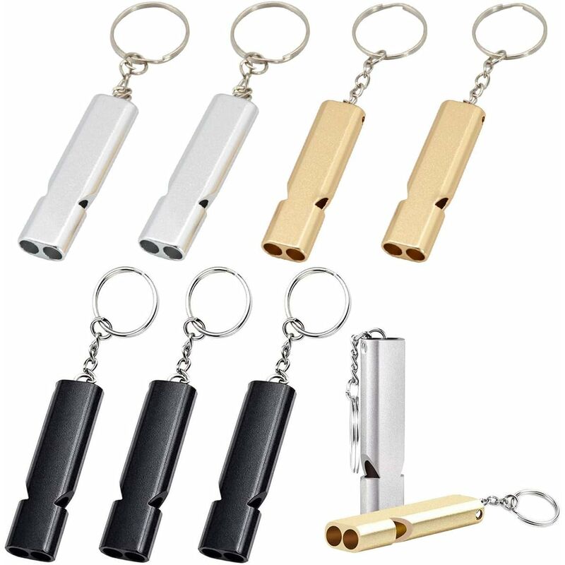 Litzee - Silbato Emergencia, Metal Doble Tubos High Decibel Silbido Supervivencia para Camping Senderismo Entrenamiento
Litzee - Silbato Emergencia, Metal Doble Tubos High Decibel Silbido Supervivencia para Camping Senderismo Entrenamiento