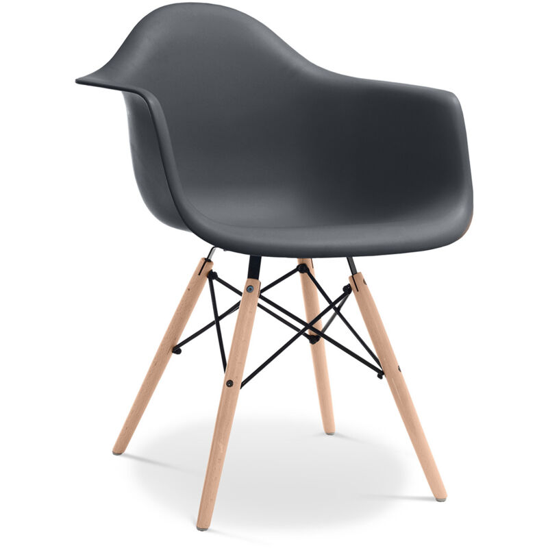 Silla de comedor James Madera con reposabrazos Estilo Escandinavo Diseño Premium Mate Gris oscuro
Silla de comedor James Madera con reposabrazos Estilo Escandinavo Diseño Premium Mate Gris oscuro