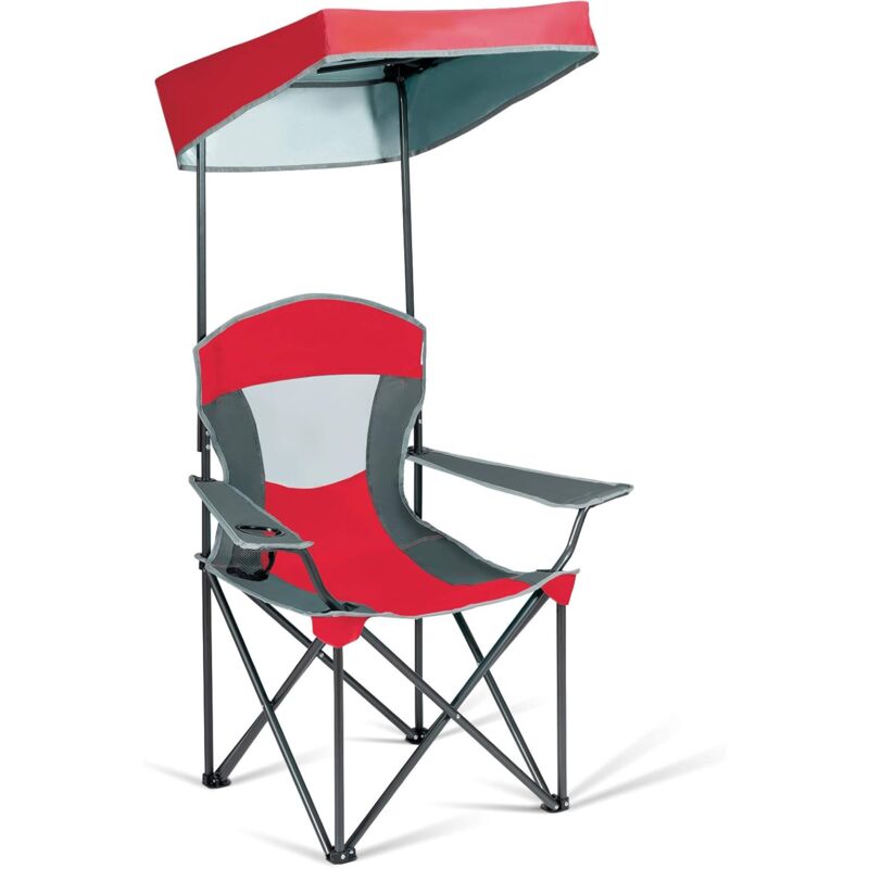 Silla de Camping con Toldo Silla Plegable con Portavaso y Bolsa de Transporte Carga hasta 150kg Taburete para Playa Jardín Exterior Terraza (Rojo)
Silla de Camping con Toldo Silla Plegable con Portavaso y Bolsa de Transporte Carga hasta 150kg Taburete para Playa Jardín Exterior Terraza (Rojo)