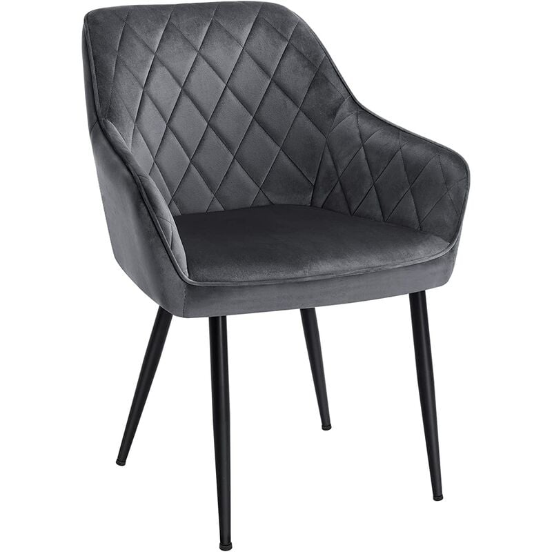 Songmics - Silla de Comedor, Sillón, Silla Tapizada con Reposabrazos, Asiento de 49 cm de Ancho, Patas Metálicas, Forro de Terciopelo, Carga de 110
Songmics - Silla de Comedor, Sillón, Silla Tapizada con Reposabrazos, Asiento de 49 cm de Ancho, Patas Metálicas, Forro de Terciopelo, Carga de 110