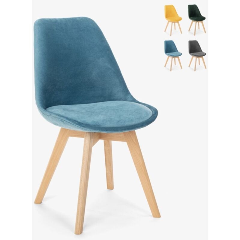 Silla de diseño escandinavo de madera de terciopelo con cojín Dolphin Lux | Azul Marino
Silla de diseño escandinavo de madera de terciopelo con cojín Dolphin Lux | Azul Marino