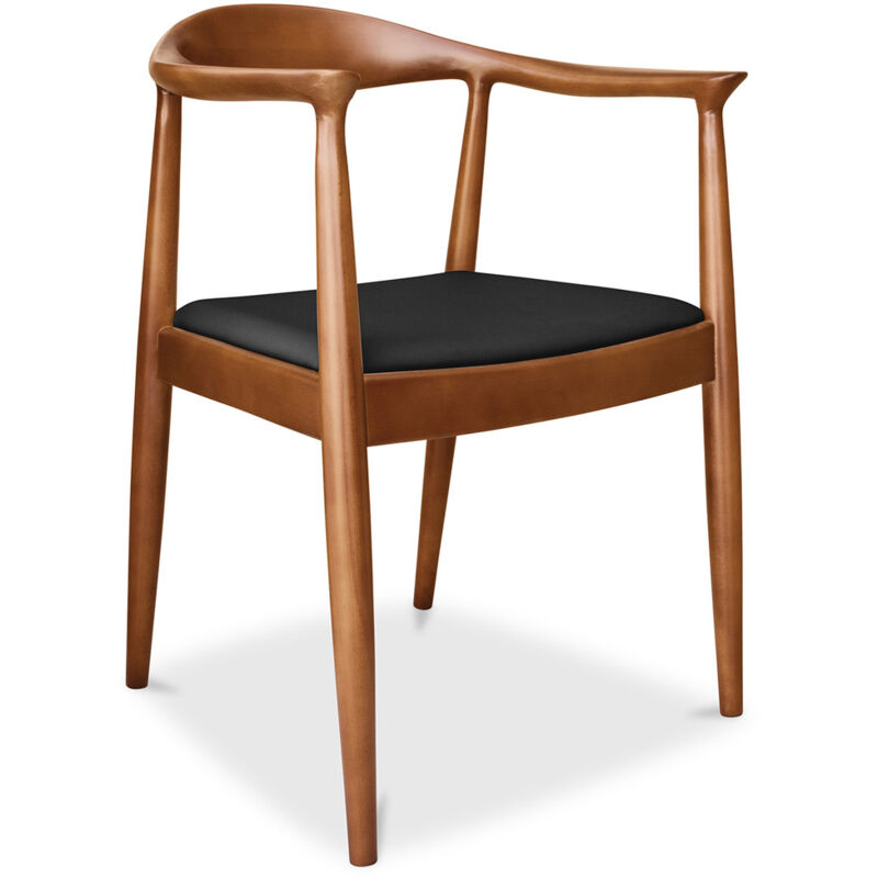Privatefloor - Silla de diseño escandinavo Nalan - Cuero de Imitación Negro Cuero de imitación, Madera de Fresno, Madera, Cuero
Privatefloor - Silla de diseño escandinavo Nalan - Cuero de Imitación Negro Cuero de imitación, Madera de Fresno, Madera, Cuero