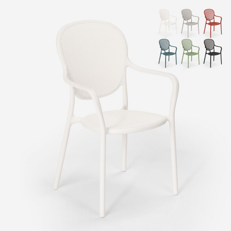 Silla de diseño moderno para bar, restaurante y cocina al aire libre en polipropileno Clara | Blanco
Silla de diseño moderno para bar, restaurante y cocina al aire libre en polipropileno Clara | Blanco