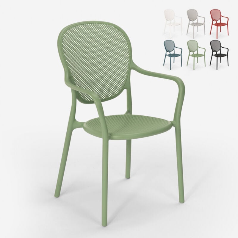 Silla de diseño moderno para bar, restaurante y cocina al aire libre en polipropileno Clara | Verde oscuro
Silla de diseño moderno para bar, restaurante y cocina al aire libre en polipropileno Clara | Verde oscuro
