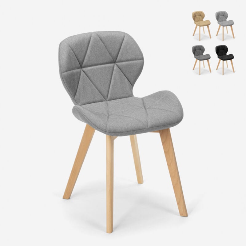 Silla de diseño nórdico con patas de madera tela cocina bar restaurante Whale | Gris
Silla de diseño nórdico con patas de madera tela cocina bar restaurante Whale | Gris