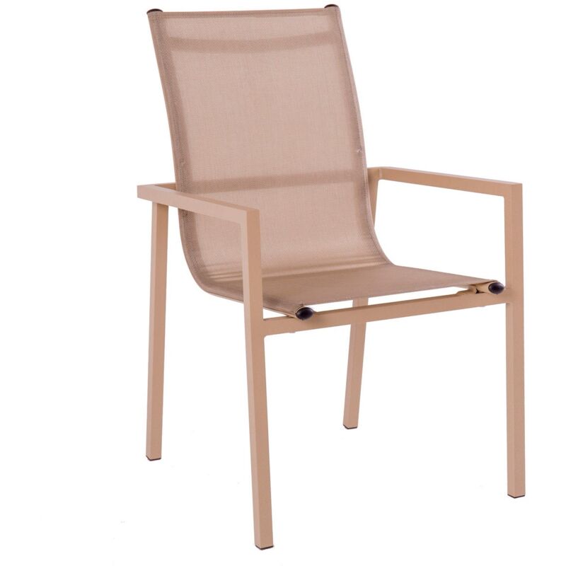 Lolahome - Silla de jardín Carla apilable de aluminio y textileno beige de 57x57x92 cm
Lolahome - Silla de jardín Carla apilable de aluminio y textileno beige de 57x57x92 cm
