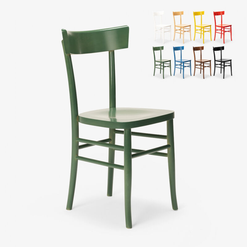 Silla de madera rústica clásica para comedor cocina bar restaurante Milano | Verde oscuro
Silla de madera rústica clásica para comedor cocina bar restaurante Milano | Verde oscuro