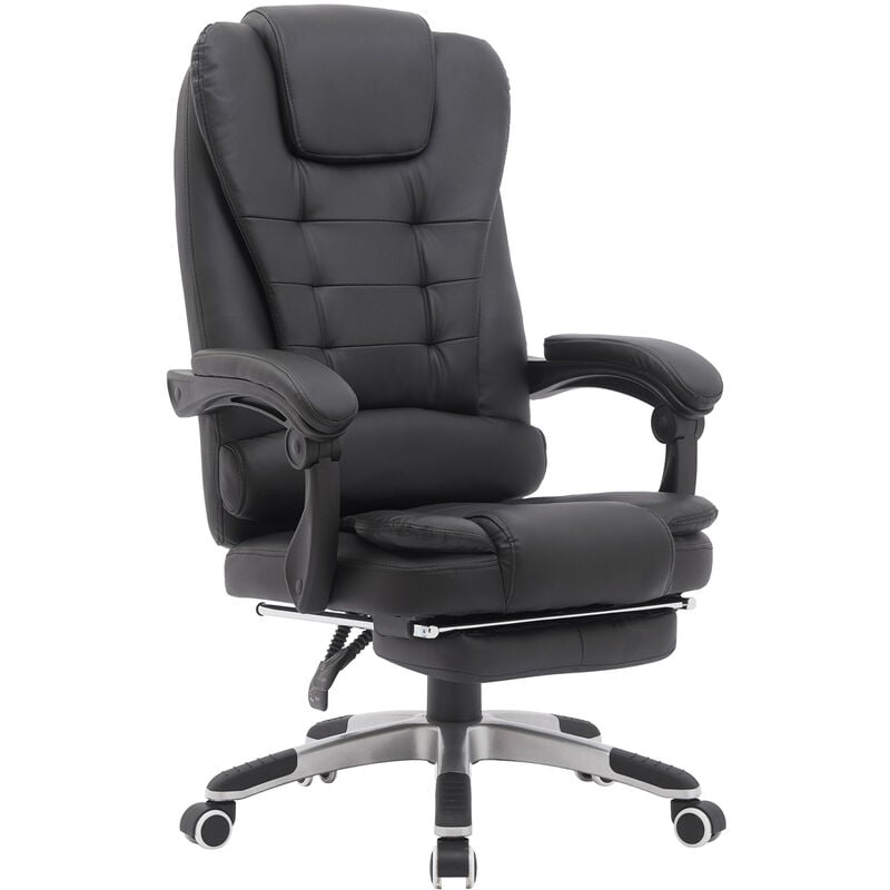 Silla de oficina con respaldo ajustable y ergonómico en piel regenerada negra 67x45x112cm - Negro
Silla de oficina con respaldo ajustable y ergonómico en piel regenerada negra 67x45x112cm - Negro