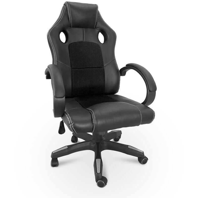 Silla de oficina deportiva gaming ergonómica con altura ajustable de polipiel Le Mans
Silla de oficina deportiva gaming ergonómica con altura ajustable de polipiel Le Mans