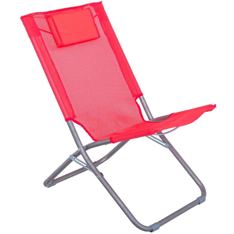 Lolahome - Silla de playa con cojín reposacabezas coral de textileno de 59x49x76 cm
Lolahome - Silla de playa con cojín reposacabezas coral de textileno de 59x49x76 cm