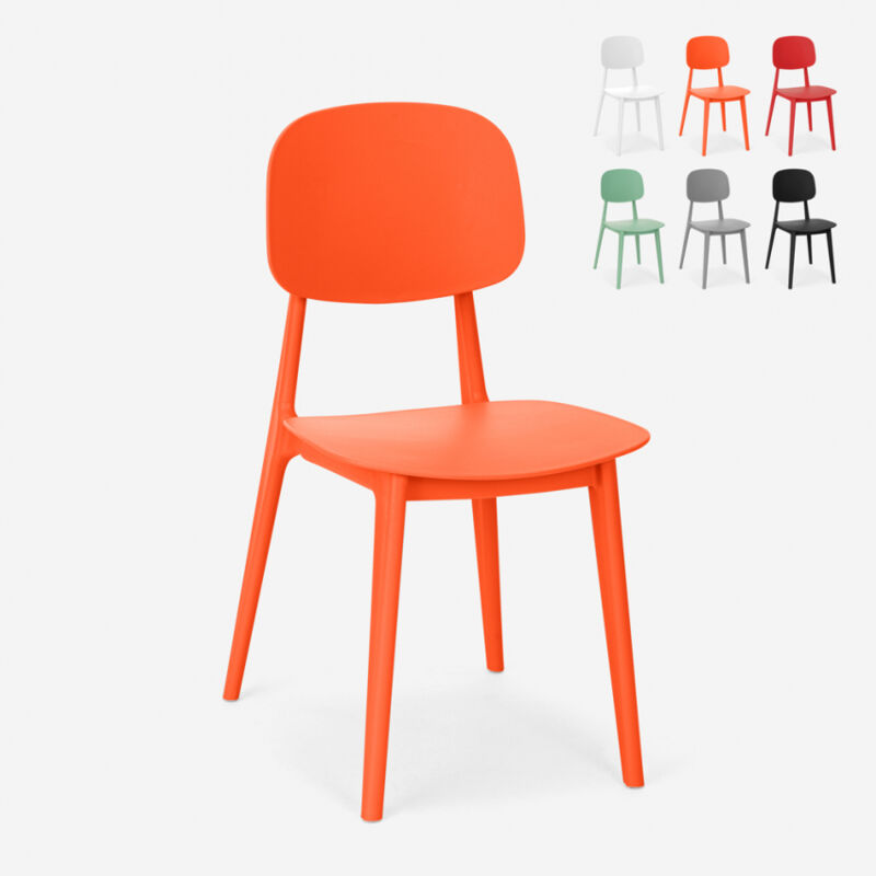 Silla de polipropileno de diseño moderno para cocina, jardín, bar, restaurante Geer | Naranja
Silla de polipropileno de diseño moderno para cocina, jardín, bar, restaurante Geer | Naranja