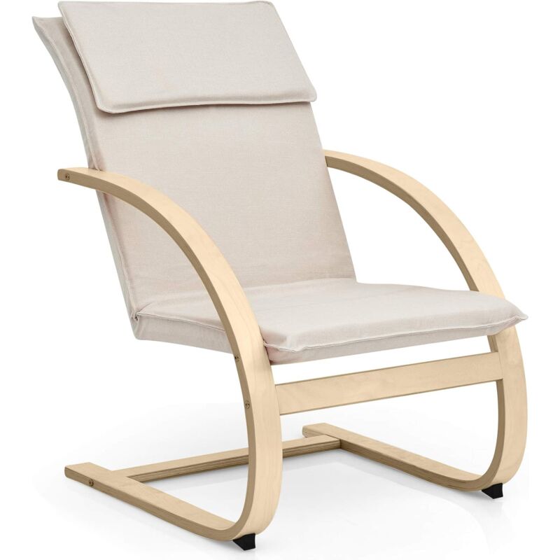 Silla de Relajación de Madera Sillón Mecedora Silla de Relax Carga hasta 150kg para Salón Dormitorio Balcón (Beige)
Silla de Relajación de Madera Sillón Mecedora Silla de Relax Carga hasta 150kg para Salón Dormitorio Balcón (Beige)