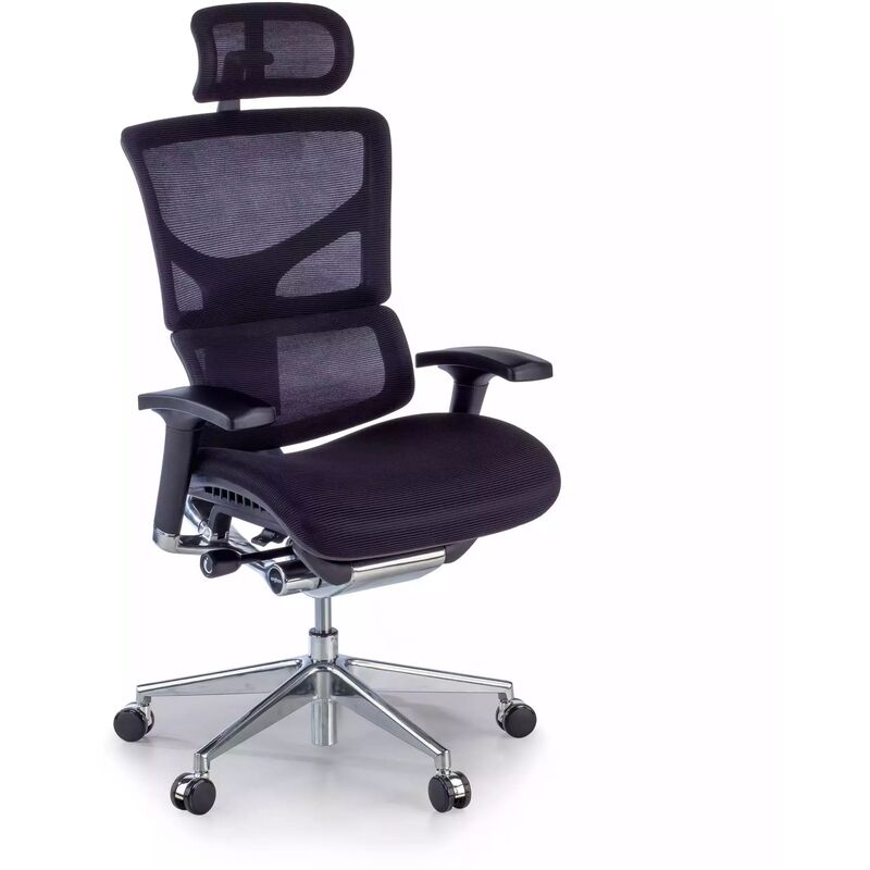 Silla ergonómica Erghos3, Teshion modelo premium con reposacabezas negro - negro
Silla ergonómica Erghos3, Teshion modelo premium con reposacabezas negro - negro