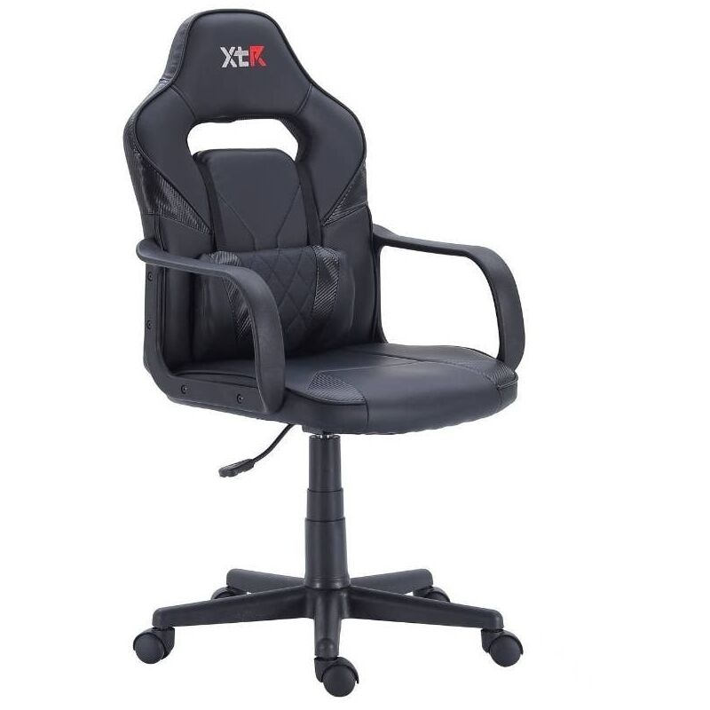 Silla Gaming Shot giratoria color negro y carbono gamer altura regulable cojín lumbar 101 - 109x57x60 cm
Silla Gaming Shot giratoria color negro y carbono gamer altura regulable cojín lumbar 101 - 109x57x60 cm