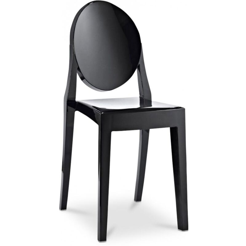 Privatefloor - Silla De Comedor Victoria Queen Diseño Transparente Negro PC, Plástico
Privatefloor - Silla De Comedor Victoria Queen Diseño Transparente Negro PC, Plástico