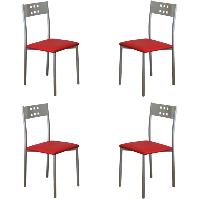 Sillas Cocina Estilo Moderno Costa Color Rojo Comedor Pata Metal 86X47X41 - Pack 4 Sillas
Sillas Cocina Estilo Moderno Costa Color Rojo Comedor Pata Metal 86X47X41 - Pack 4 Sillas