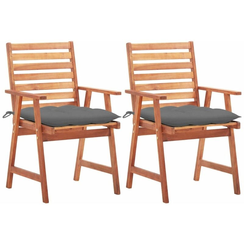 Sillas comedor de jardin 2 uds madera maciza acacia y cojines
Sillas comedor de jardin 2 uds madera maciza acacia y cojines