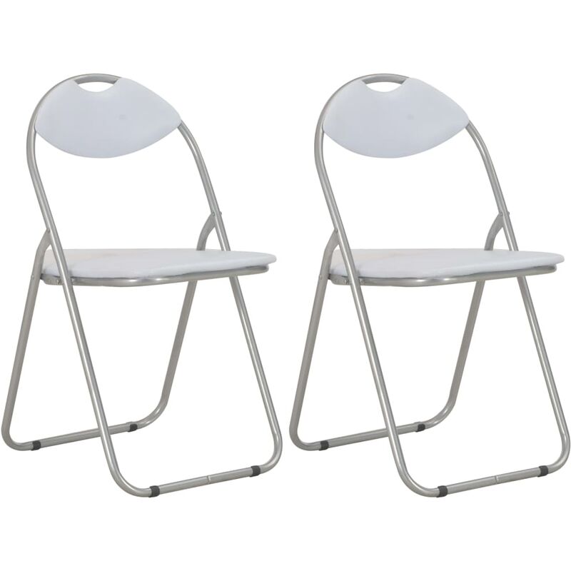 Sillas de Comedor Plegables Cuero Sintético 2 Unidades Blanco - Blanco - Vidaxl
Sillas de Comedor Plegables Cuero Sintético 2 Unidades Blanco - Blanco - Vidaxl