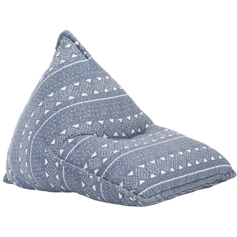 Sillón puf de tela patchwork ail - Beige