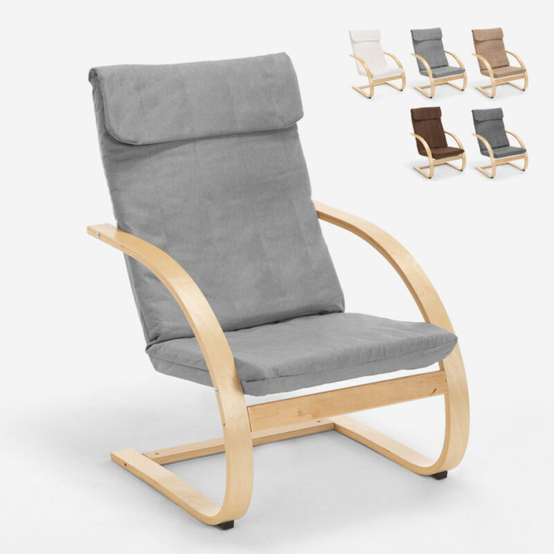 Sillón con diseño nórdico de madera para estudio y salón Aarhus | Color: Gris claro
Sillón con diseño nórdico de madera para estudio y salón Aarhus | Color: Gris claro