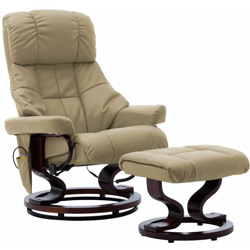 Vidaxl - Madera Curvada Sillón Reclinable Masaje Cuero Sintético Capuchino - Marrón
Vidaxl - Madera Curvada Sillón Reclinable Masaje Cuero Sintético Capuchino - Marrón