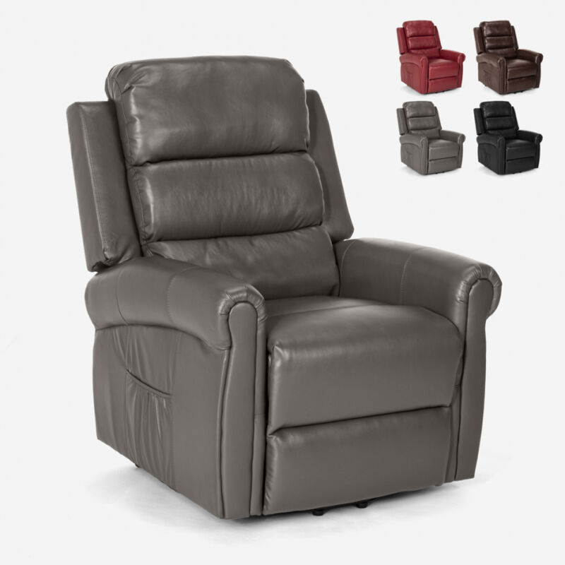 Sillón de masaje relajante eléctrico con elevador calefactor con ruedas Isabel | Color: Gris
Sillón de masaje relajante eléctrico con elevador calefactor con ruedas Isabel | Color: Gris