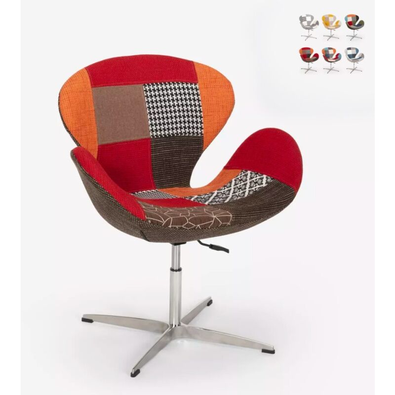 Sillón giratorio estudio de salón estilo patchwork de diseño moderno Stork | Patchwork 4
Sillón giratorio estudio de salón estilo patchwork de diseño moderno Stork | Patchwork 4